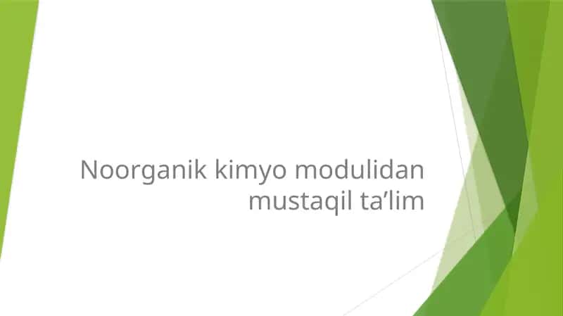 Koordinatsion sonni aniqlash usullari. Misollar 1