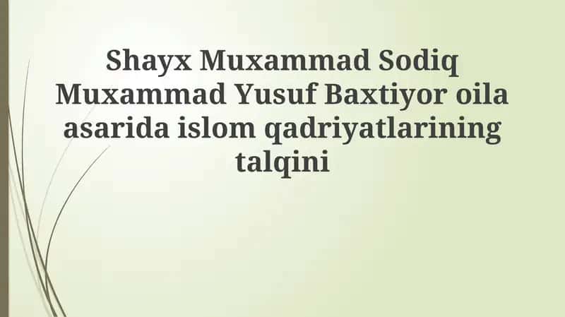 Baxtiyor oila 1