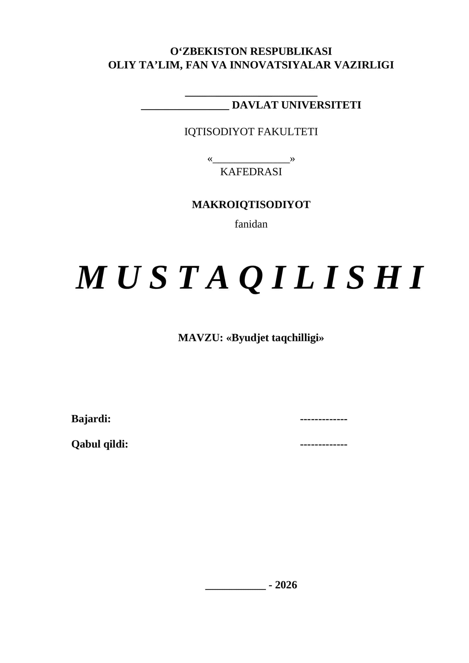 Byudjet taqchilligi 1