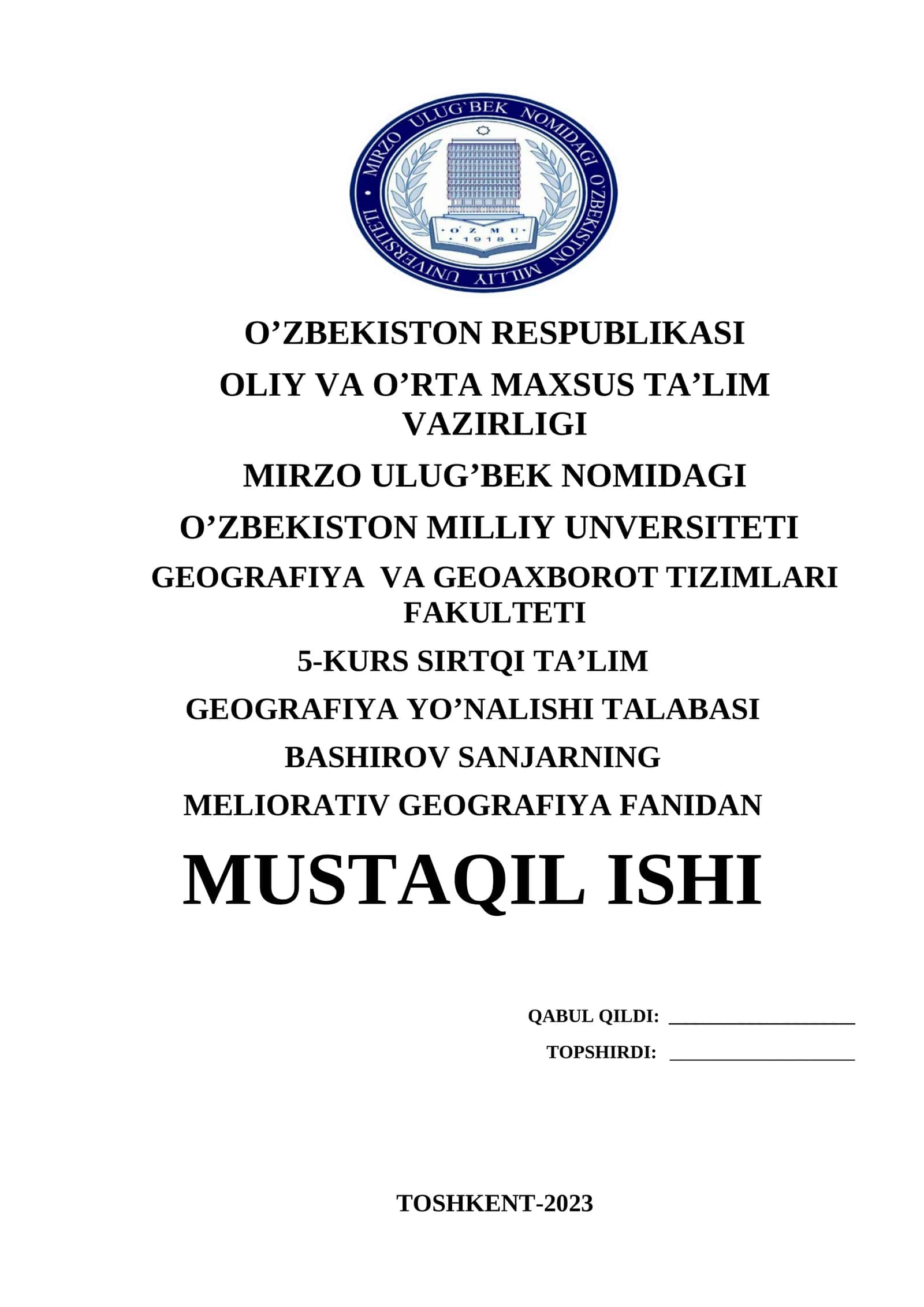MELIORATIV GEOGRAFIYA FANIDAN 1