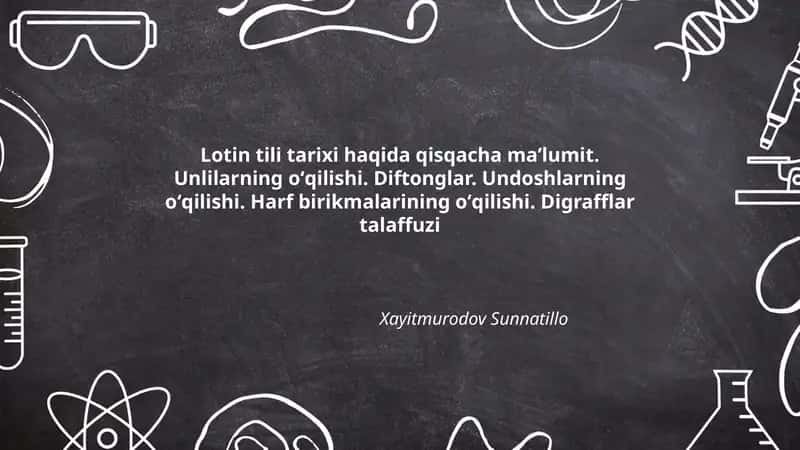 Lotin tili tarixi 1
