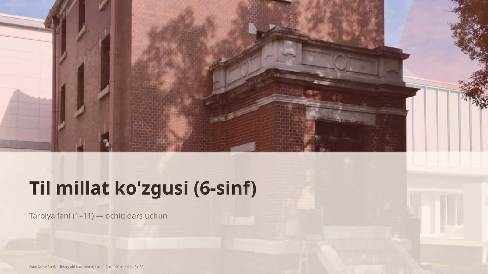 Til millat ko'zgusi (6-sinf) 1