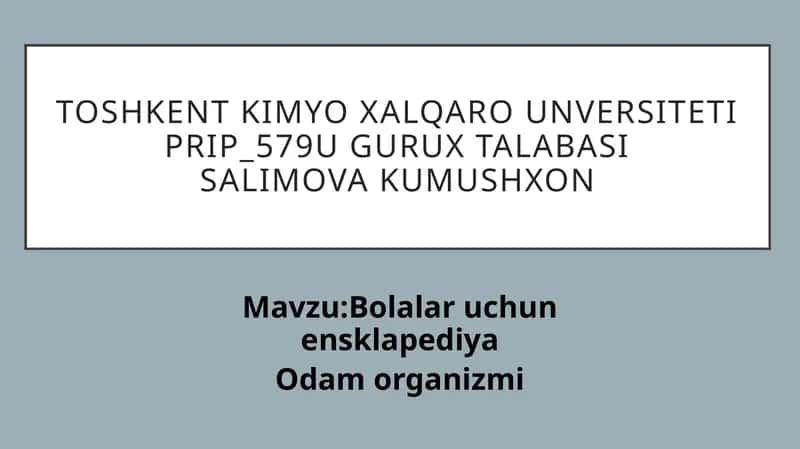 Bolalar uchun ensklapediya 1