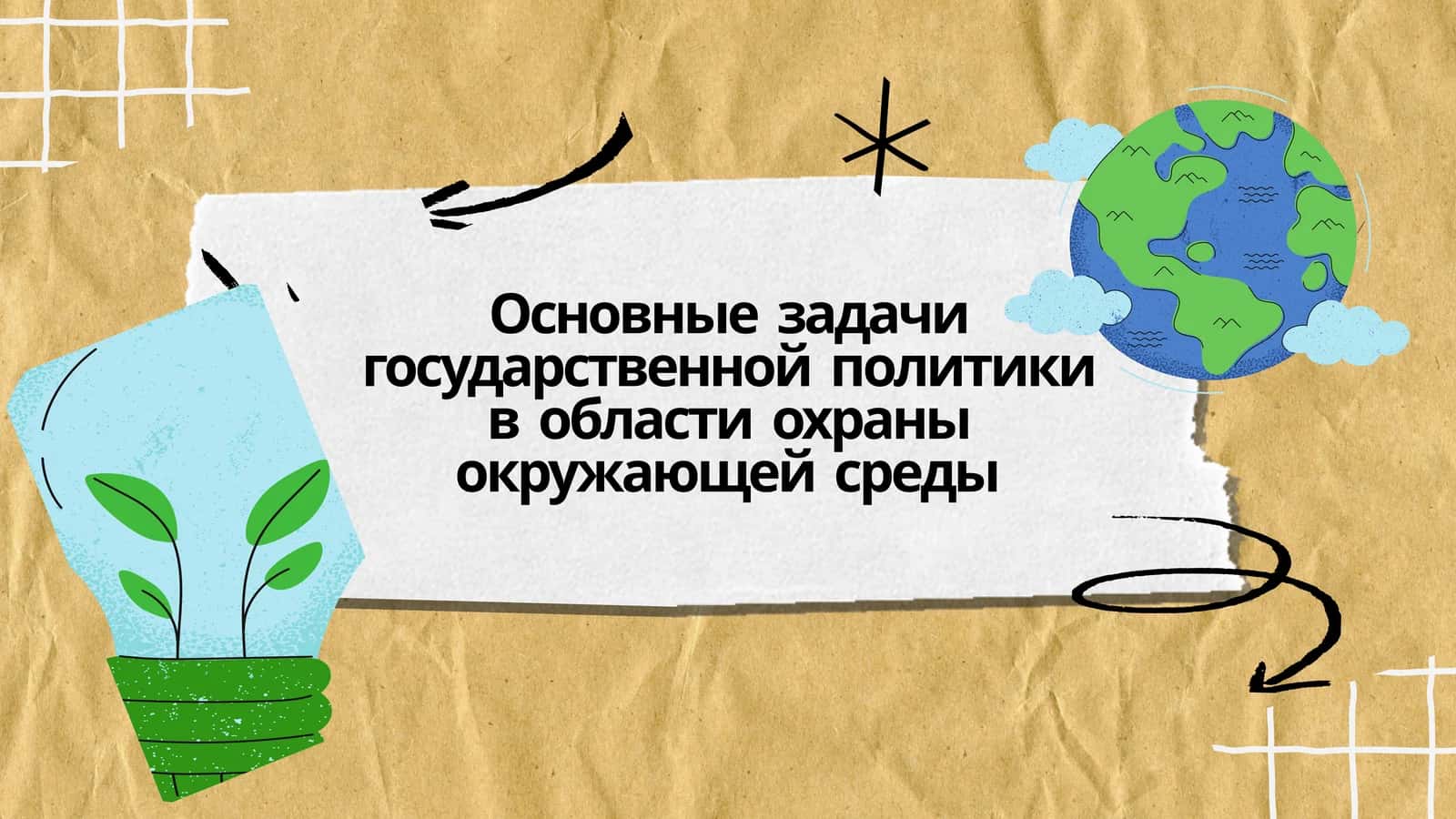 Основные задачи государственной политики в области охраны окружающей среды 1