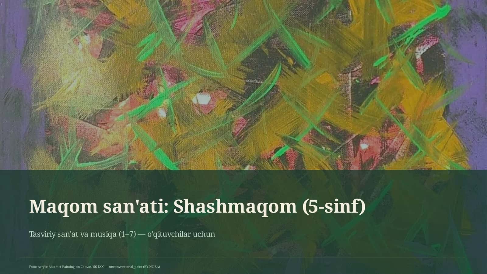 Shashmaqom (5-sinf) 1