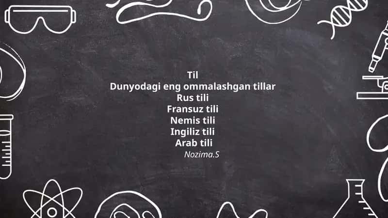 Dunyodagi eng ommalashgan tillar 1