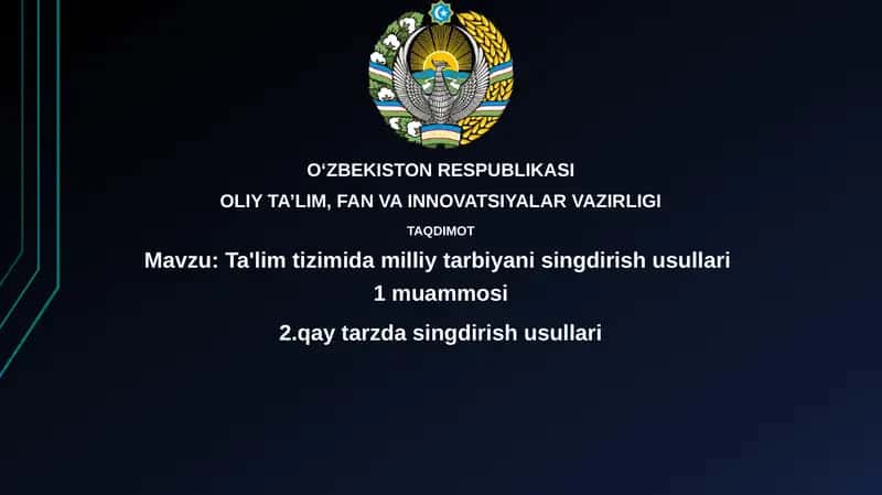 Milliy ta'lim integratsiyasining muammolari 1