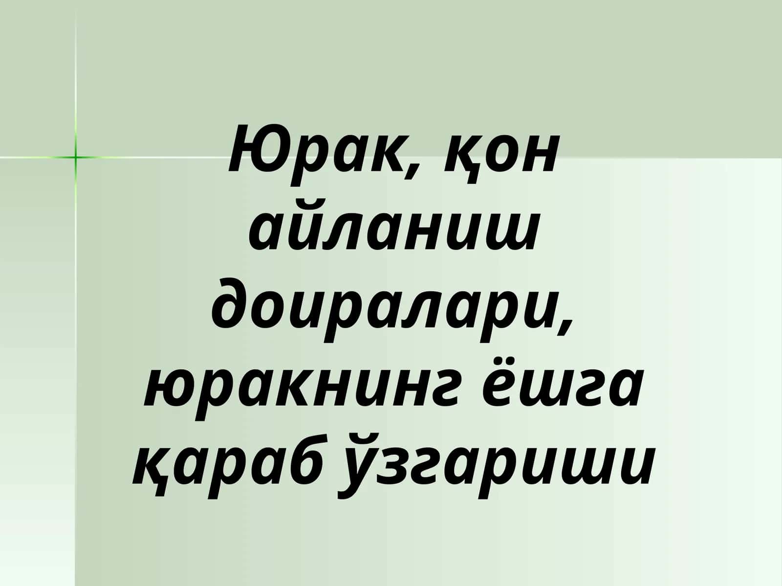 Юрак ва унинг тузилиши 1