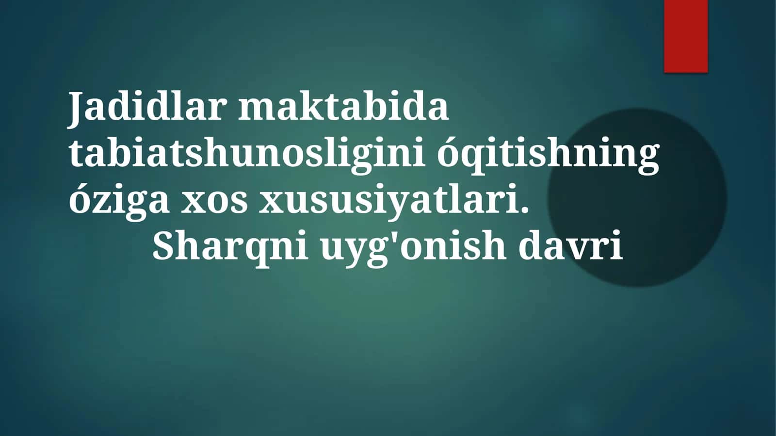 Jadid maktablari tabiiy fanlari 1