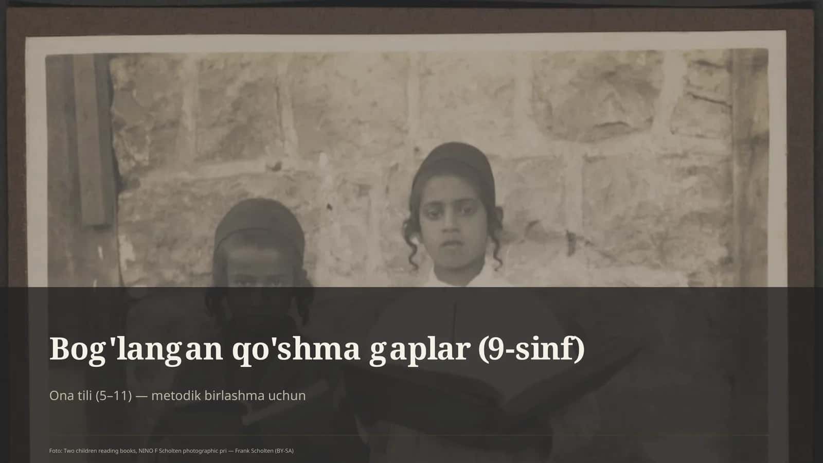 Bog'langan qo'shma gaplar (9-sinf) 1