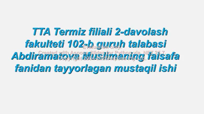 Falsafiy dunyoqarash 1