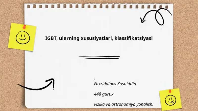 IGBT, ularning xususiyatlari, klassifikatsiyasi 1