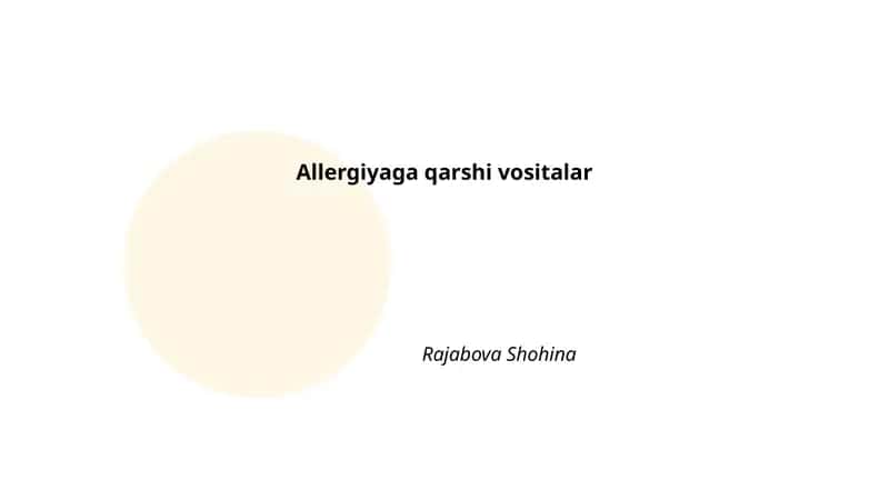 Antigistamin dorilar 1