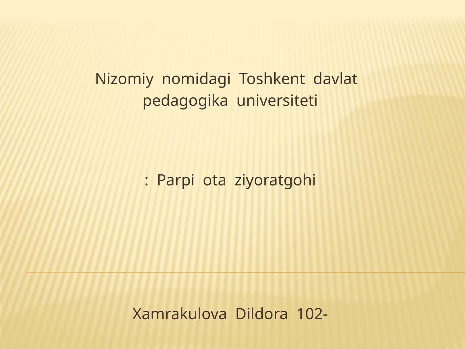 Parpi ota ziyoratgohi 1