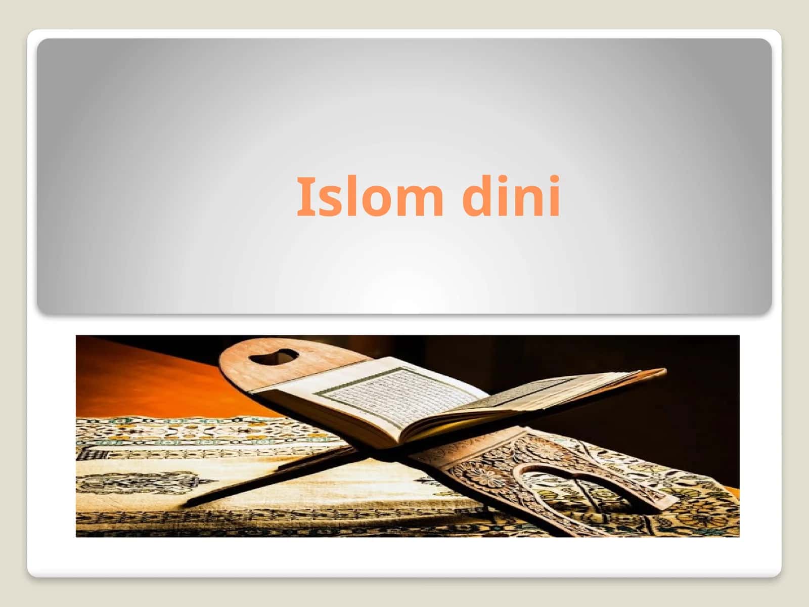 Islom dini 1