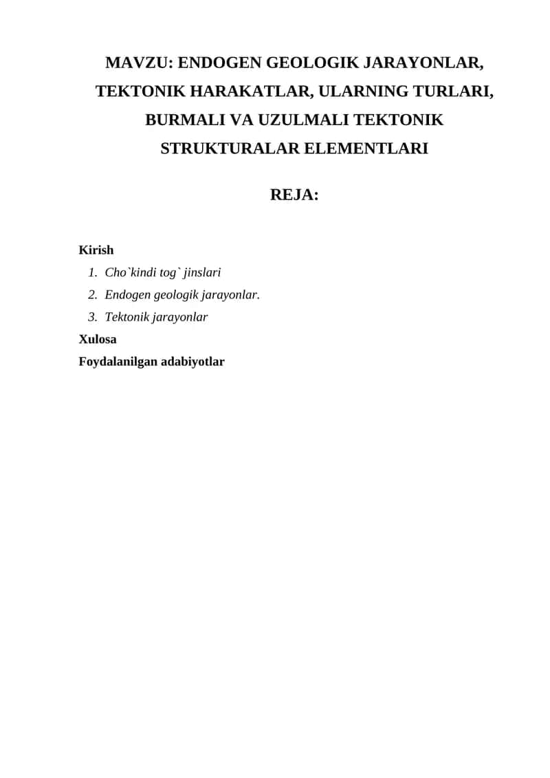 METAMORFIK TOG‘ JINSLARINING TASNIFI, METAMORFIZM TURLARI 1