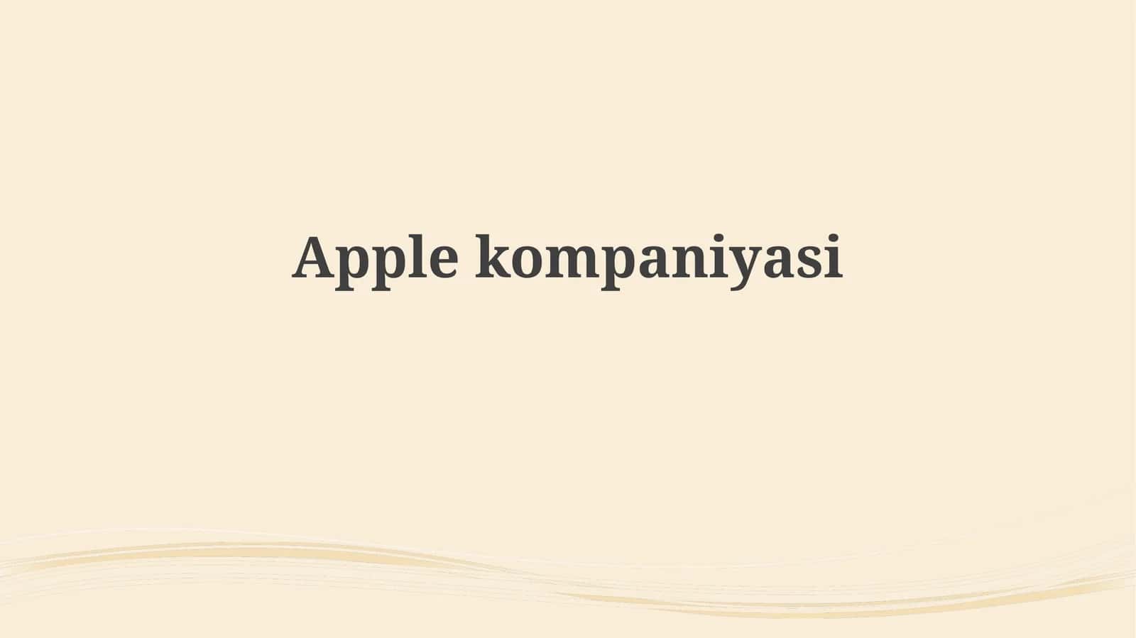 Applekompaniyasi 1