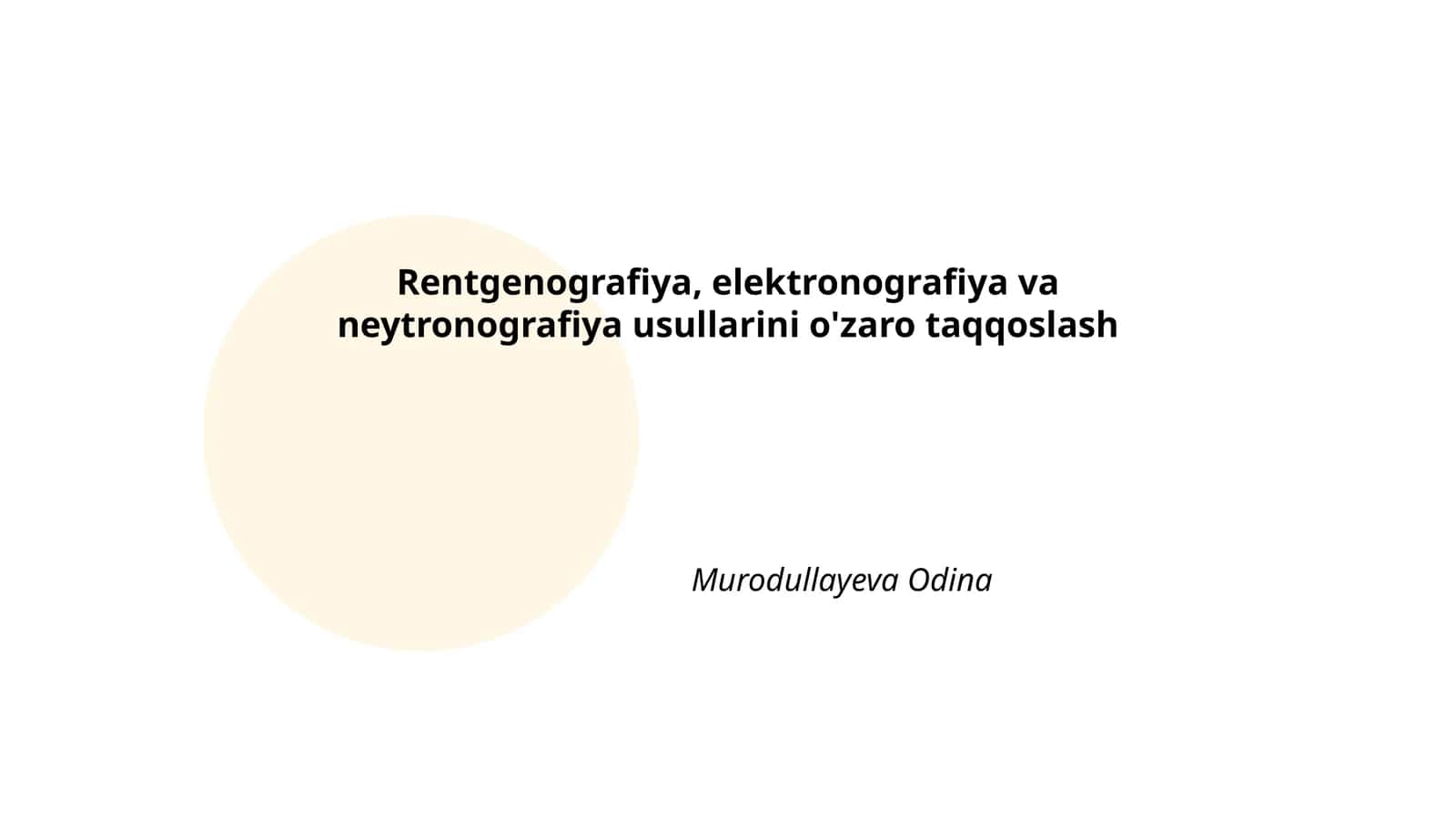 Rentgenografiya asoslari 1