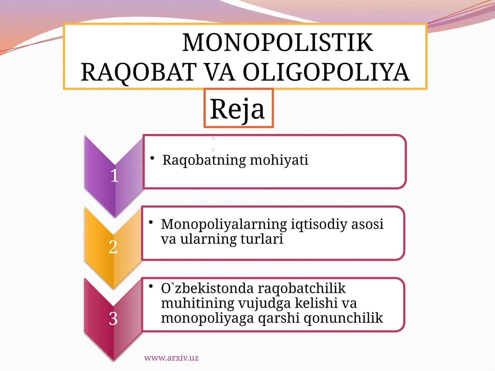 MONOPOLISTIK RAQOBAT VA OLIGOPOLIYA 1