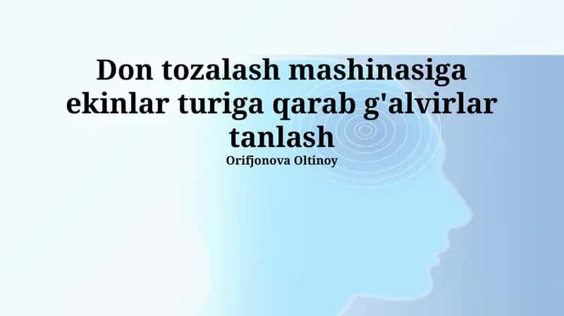 Don tozalash mashinasi 1
