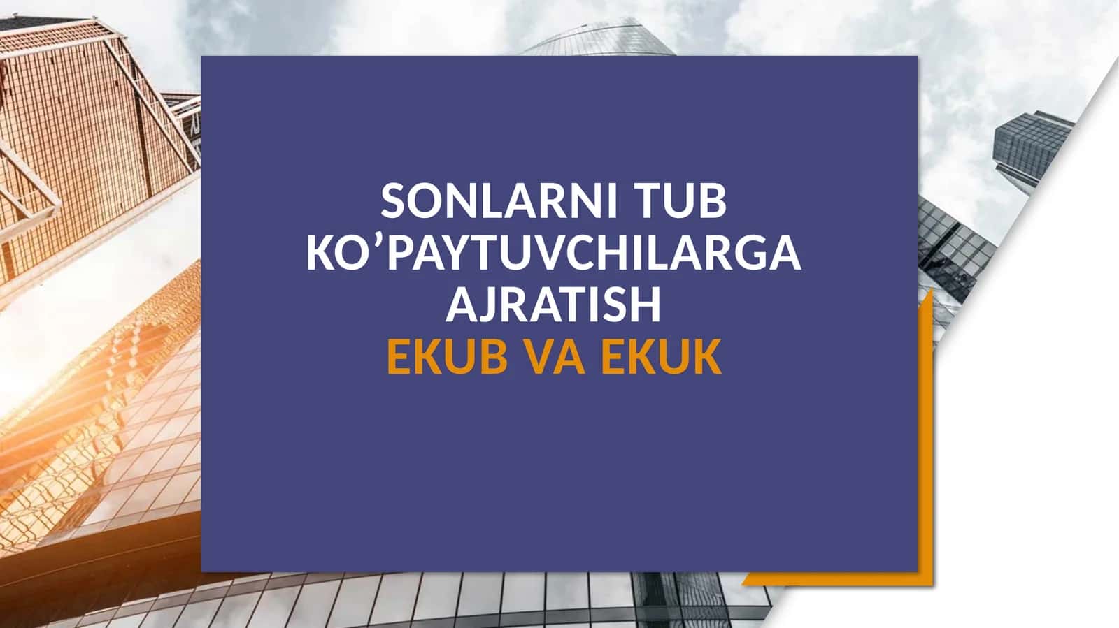 EKUB VA EKUK 1