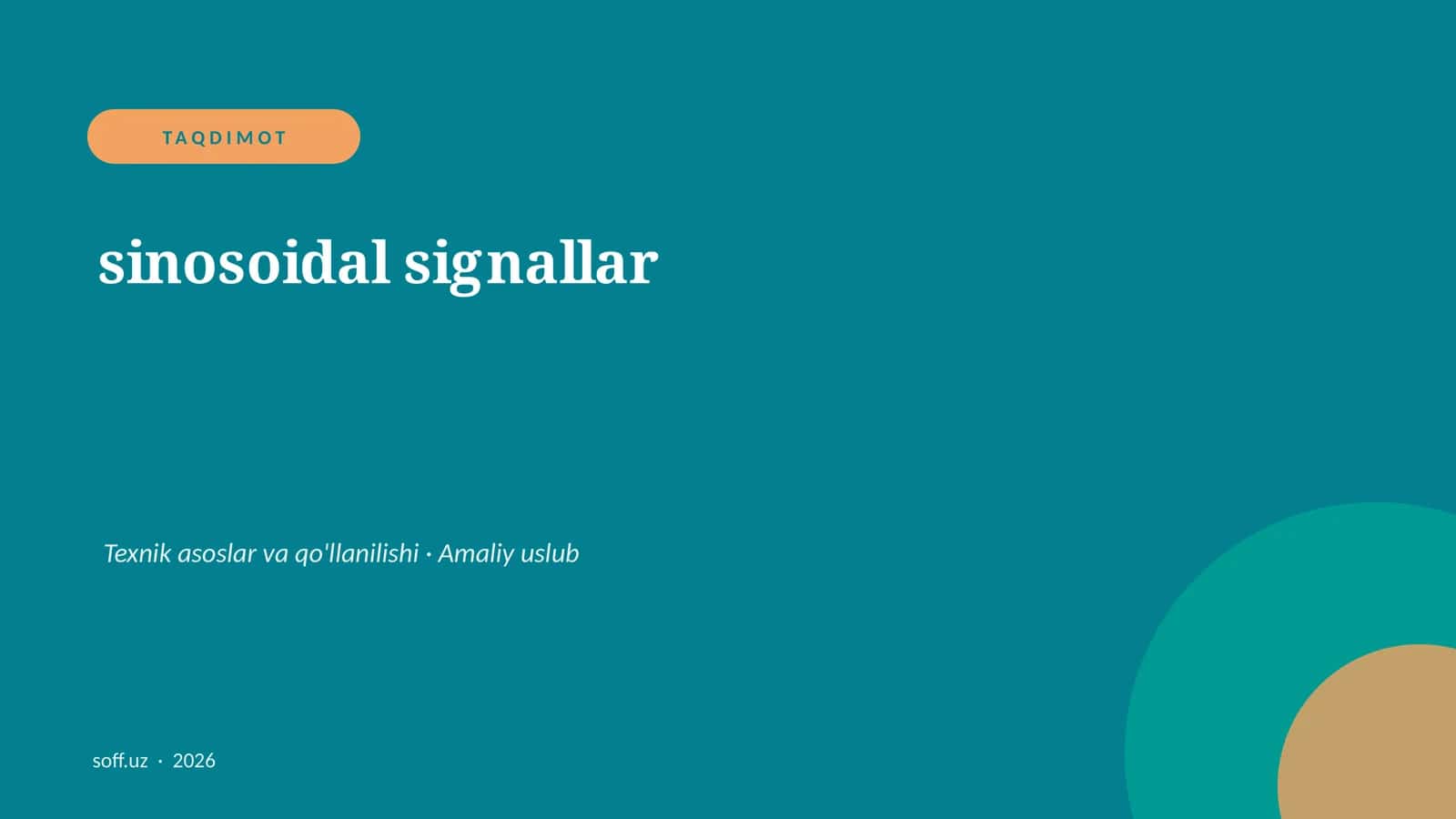 Sinosoidal signallar 1