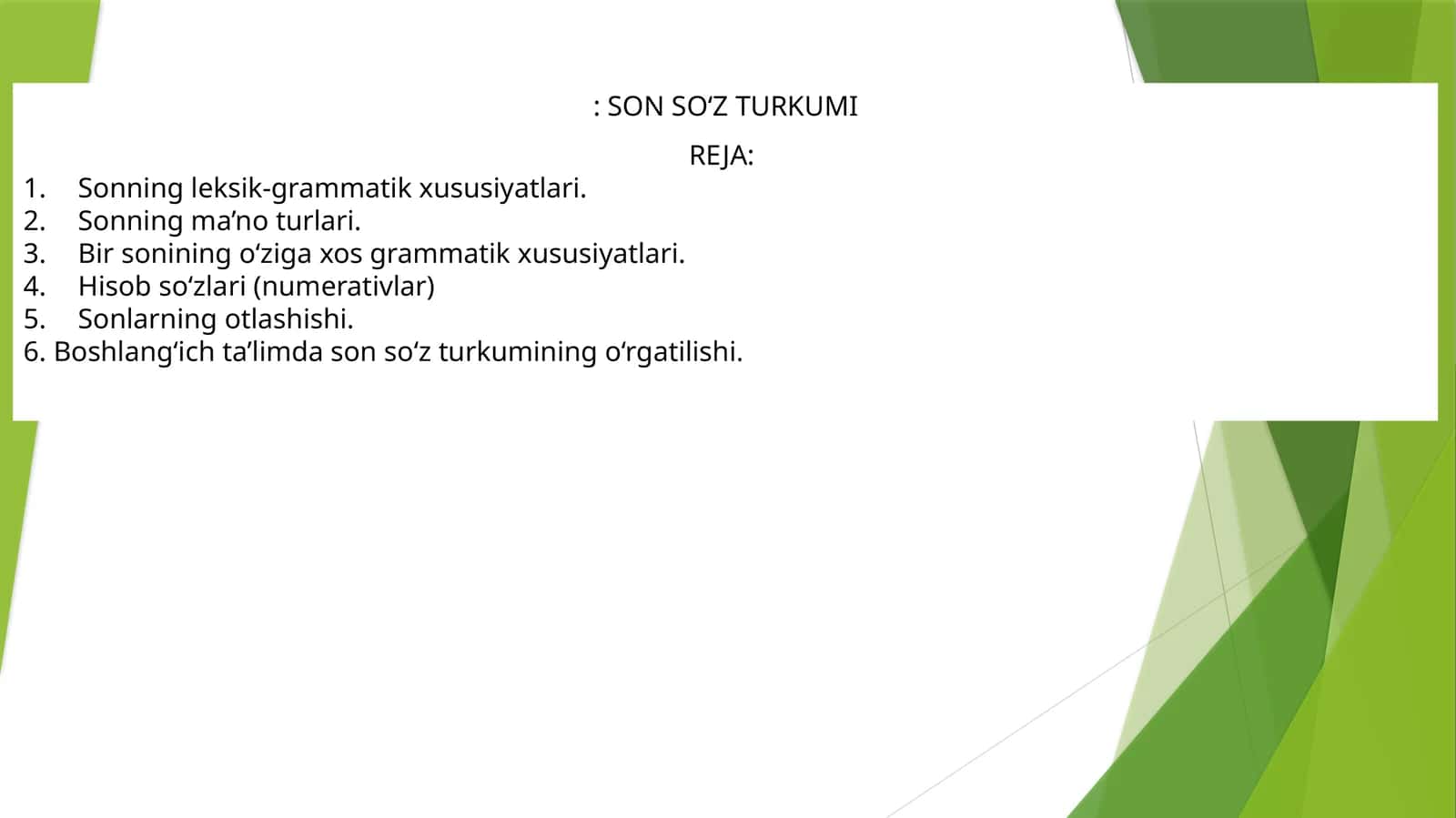 SON SO‘Z TURKUMI 1