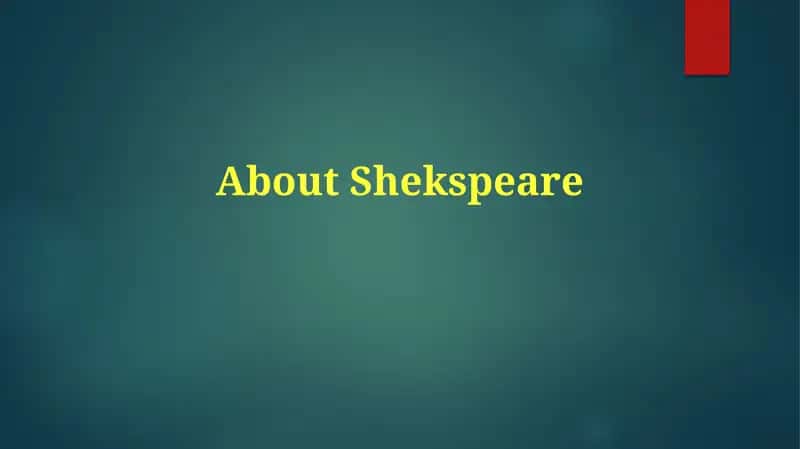 Shekspeare hayoti va davridagi yurishlar 1