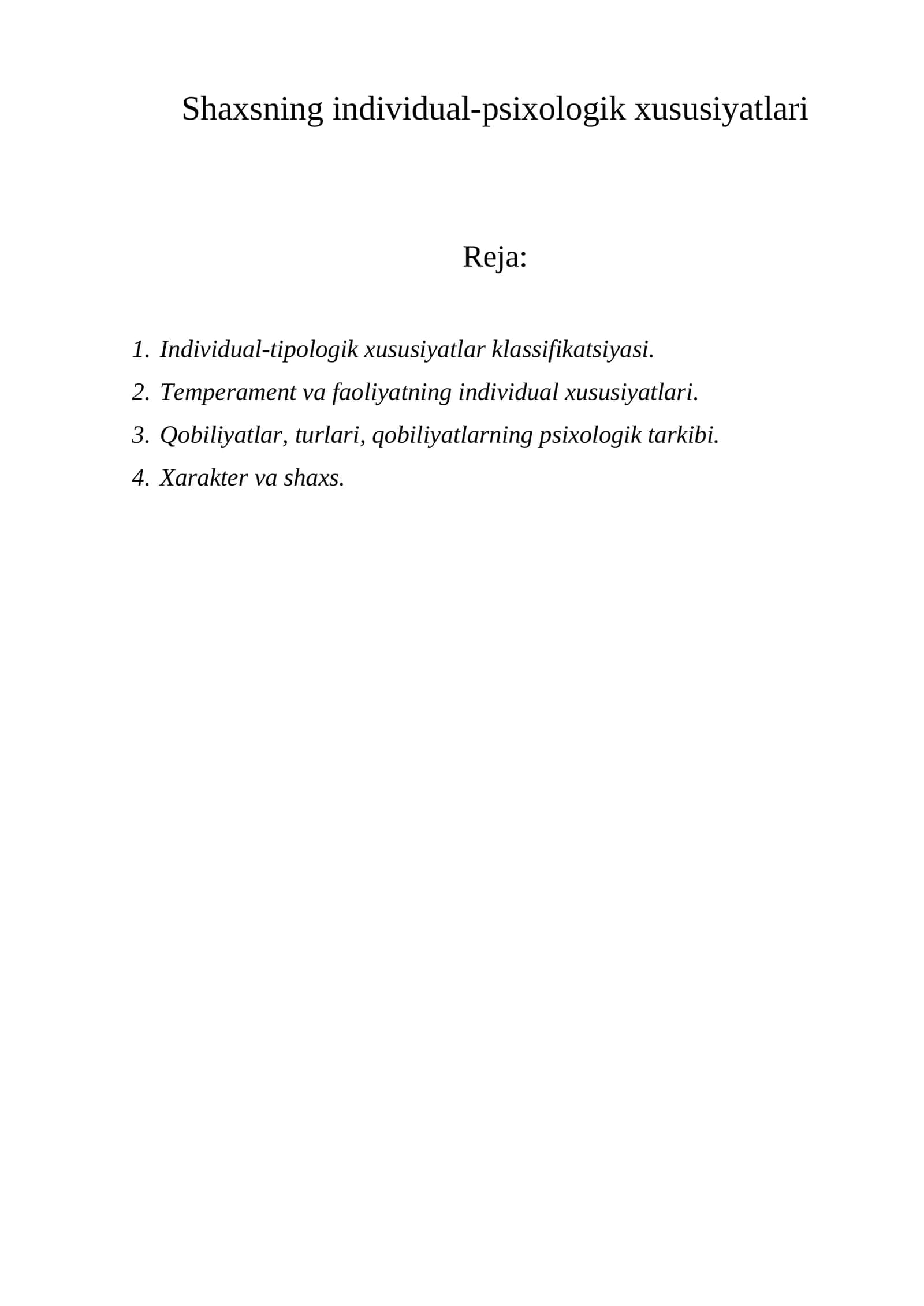 Shaxsning individual-psixologik xususiyatlari 1