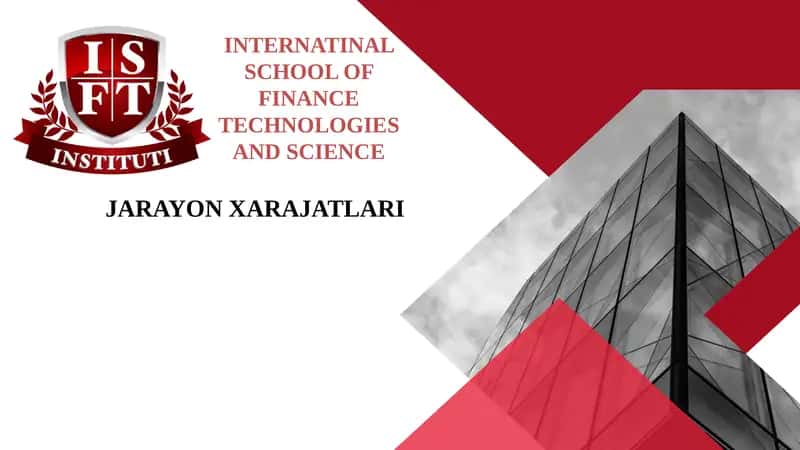JARAYON XARAJATLARI 1