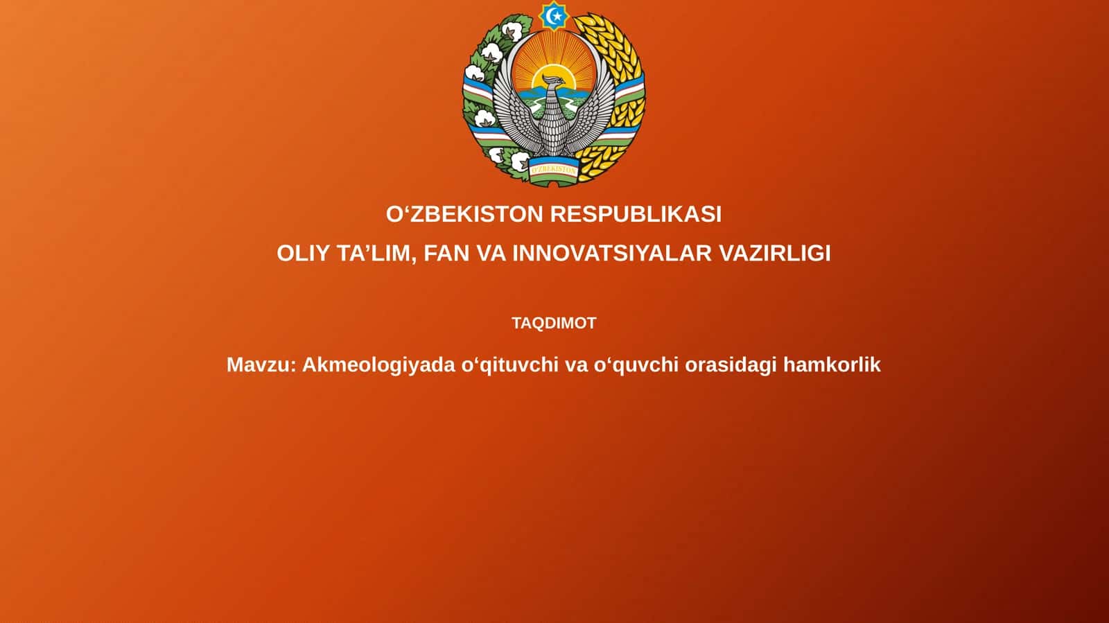 Akmeologiyada o'qituvchi va talaba hamkorligining mohiyati va shakllari 1