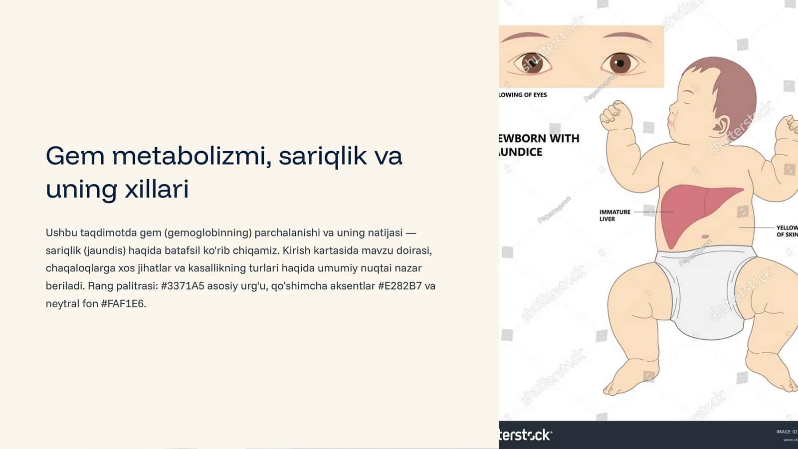 Gem metabolizmi, sariqlik va uning xillari 1