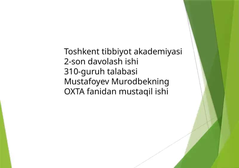 Ekstrakranial arteriyalardagi zamonaviy operatsiyalar Bypass operatsiyalari 1