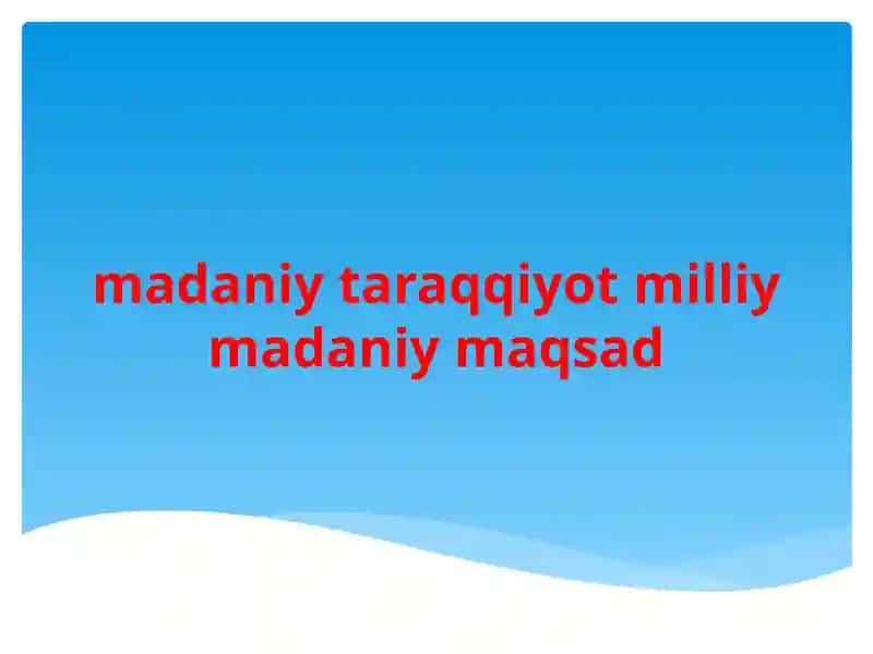 Milliy istiqlol va ma'naviyat