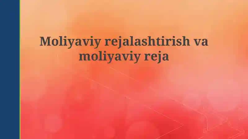 Moliyaviy rejalashtirish
