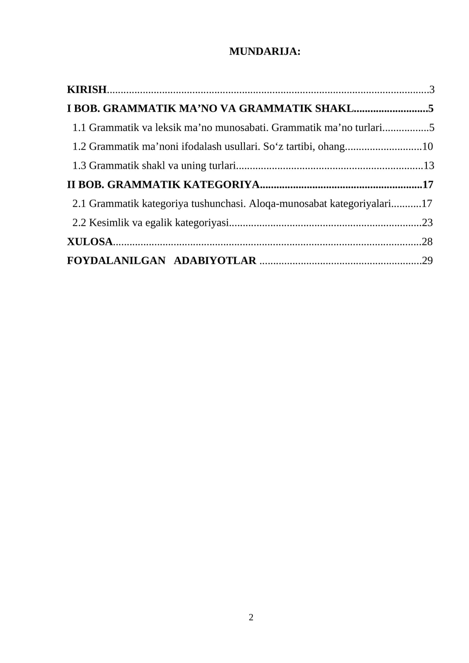 Grammatik maʼno va grammati shakl 1