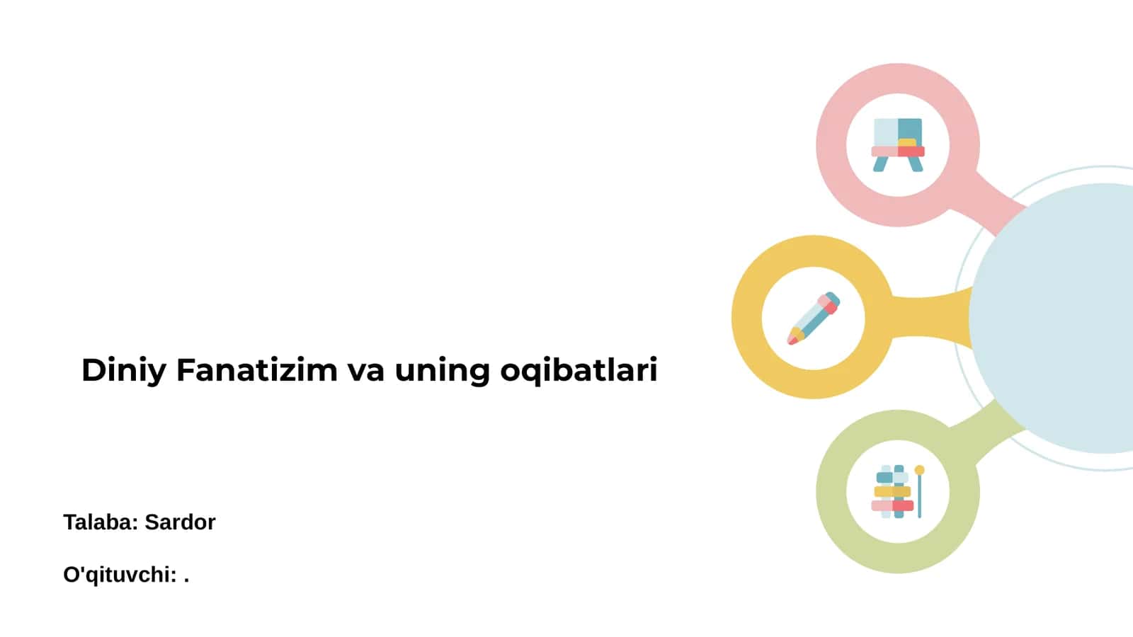 Diniy Fanatizm va uning oqibatlari 1