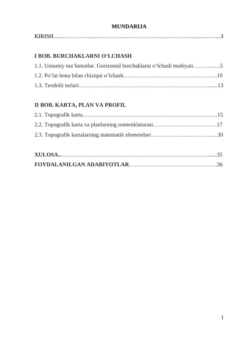 Topografik kartada iqtisodiy-ijtimoiy obyektlarning tasvirlanishi. 1