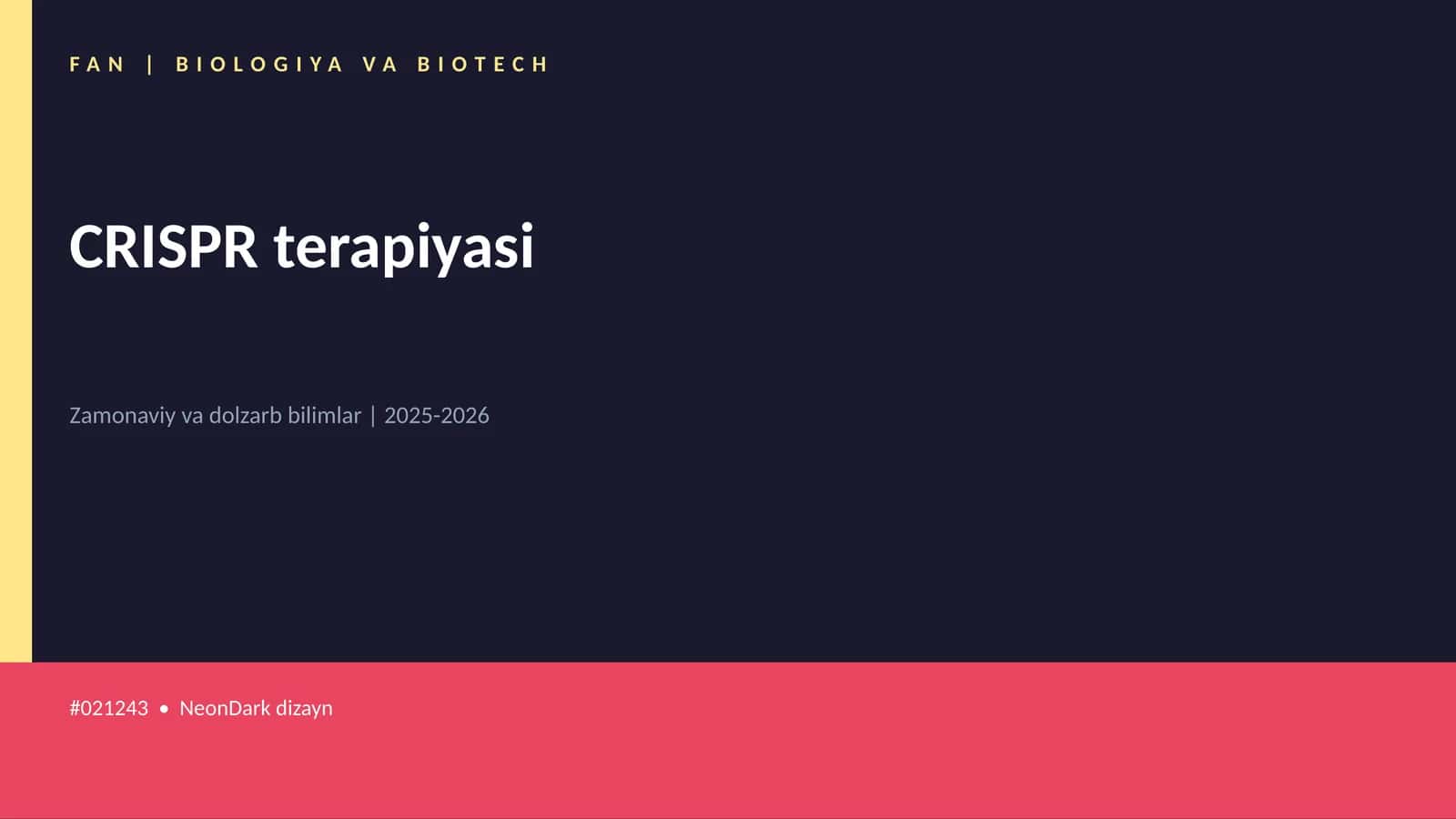 CRISPR terapiyasi 1