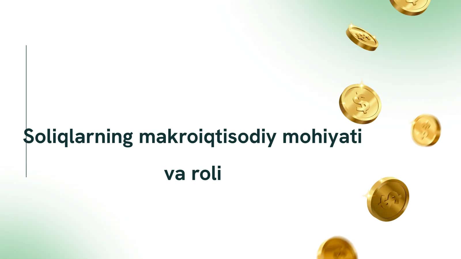 Soliqlarning makroiqtisodiy mohiyati va roli 1