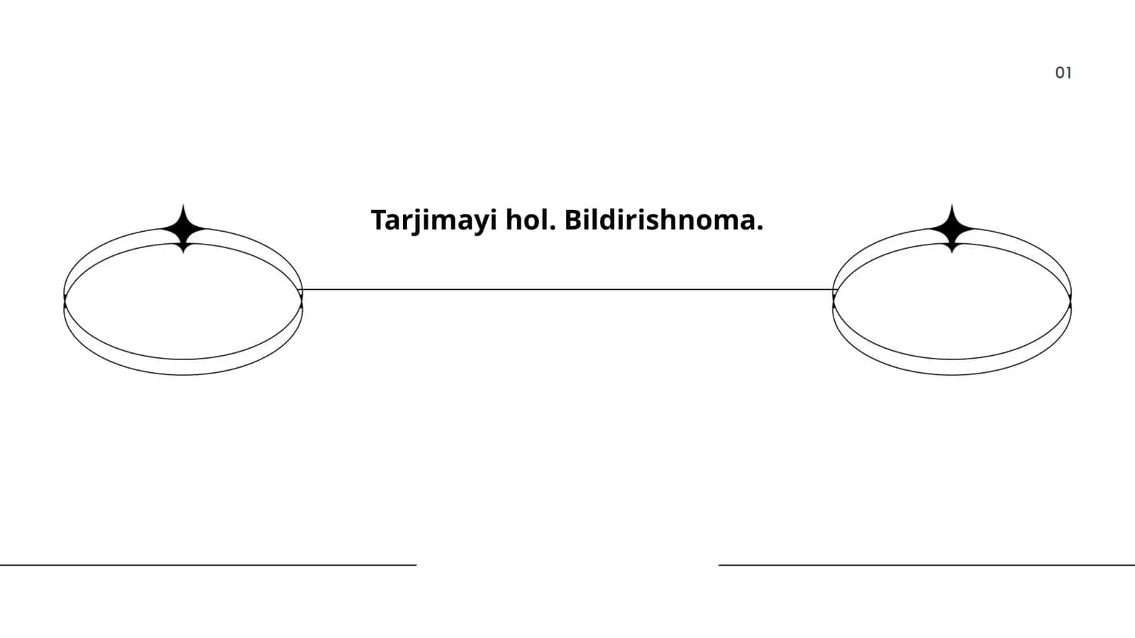Tarjimayi hol. Bildirishnoma 1