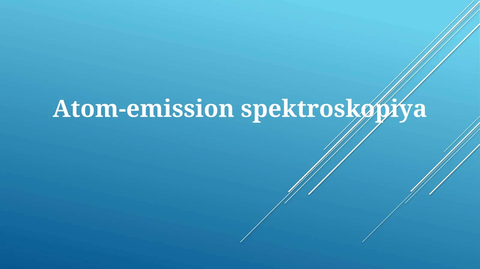 Atom-emissionspektroskopiya 1