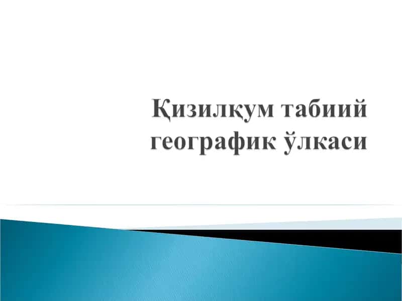 Қизилқум 1