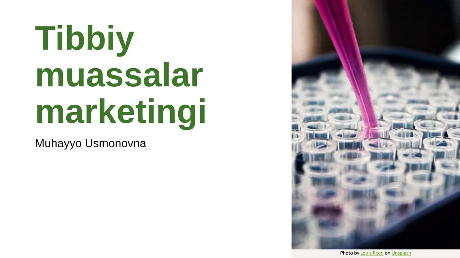 Tibbiy muassasalar marketingi 1