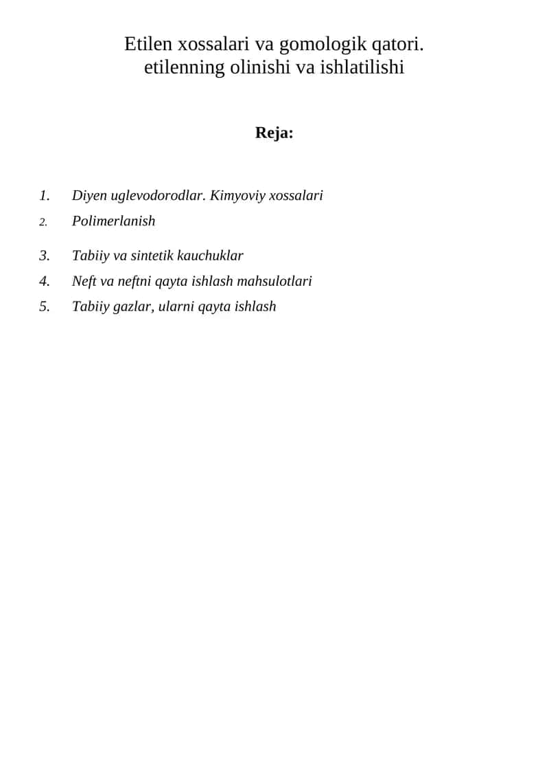 Etilen qatori uglevodorodlari 1