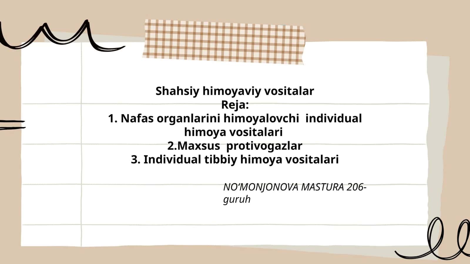 Shahsiy himoyaviy vositalar 1