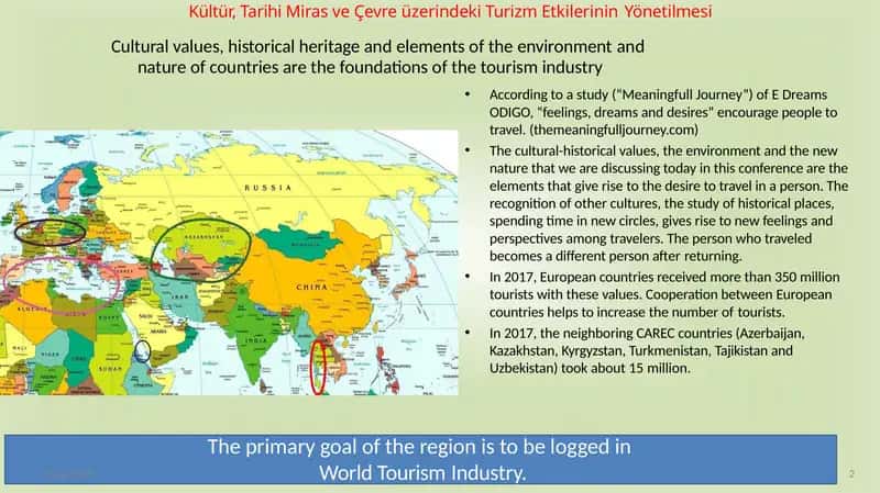 Kültür, Tarihi Miras ve Çevre üzerindeki Turizm Etkilerinin Yönetilmesi 1