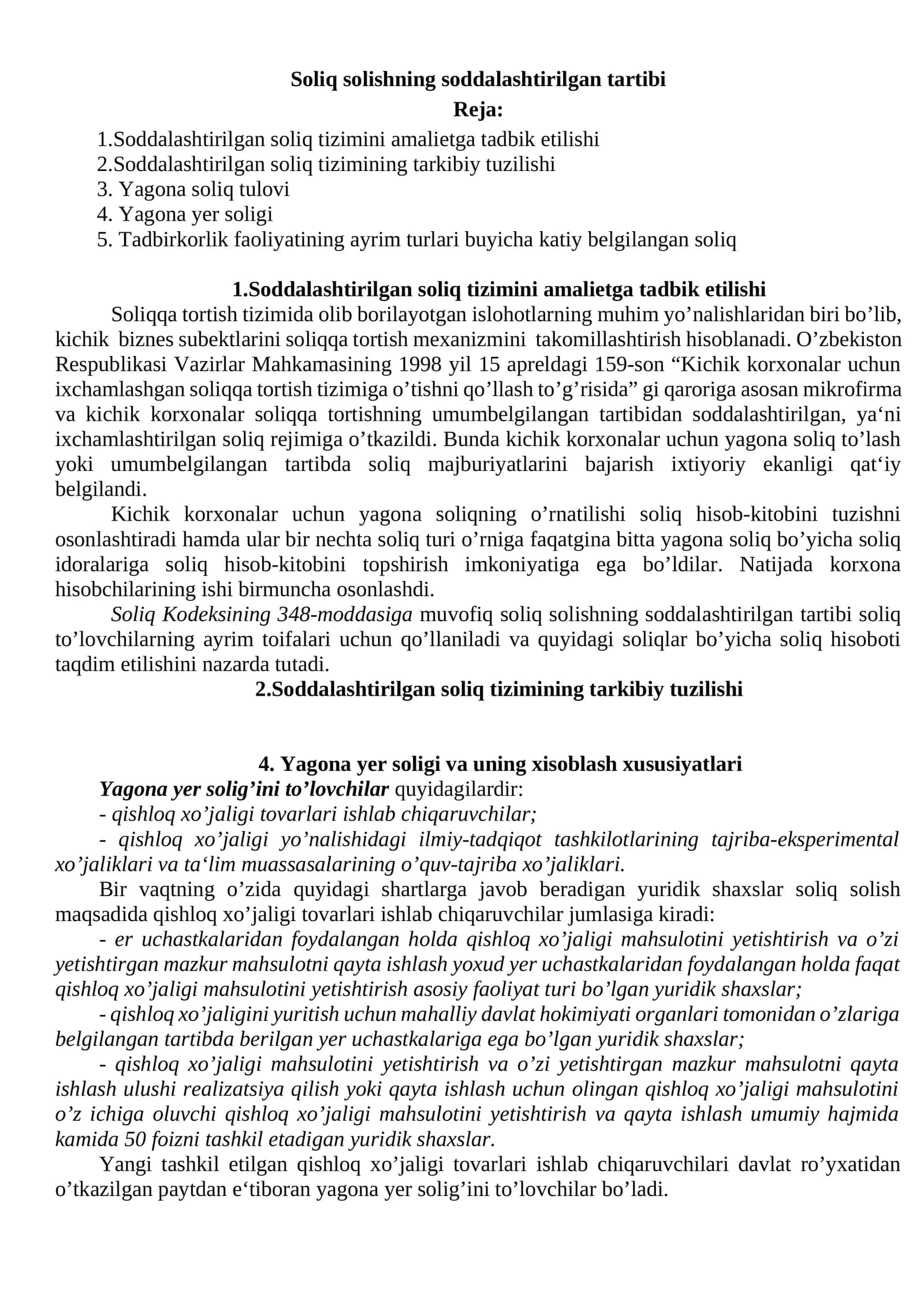 Soliq solishning soddalashtirilgan tartibi 1