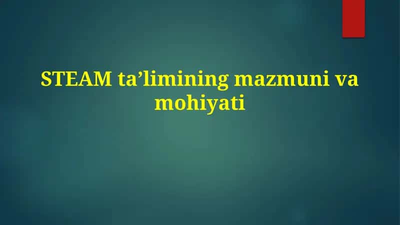 STEAM ta’limi 1