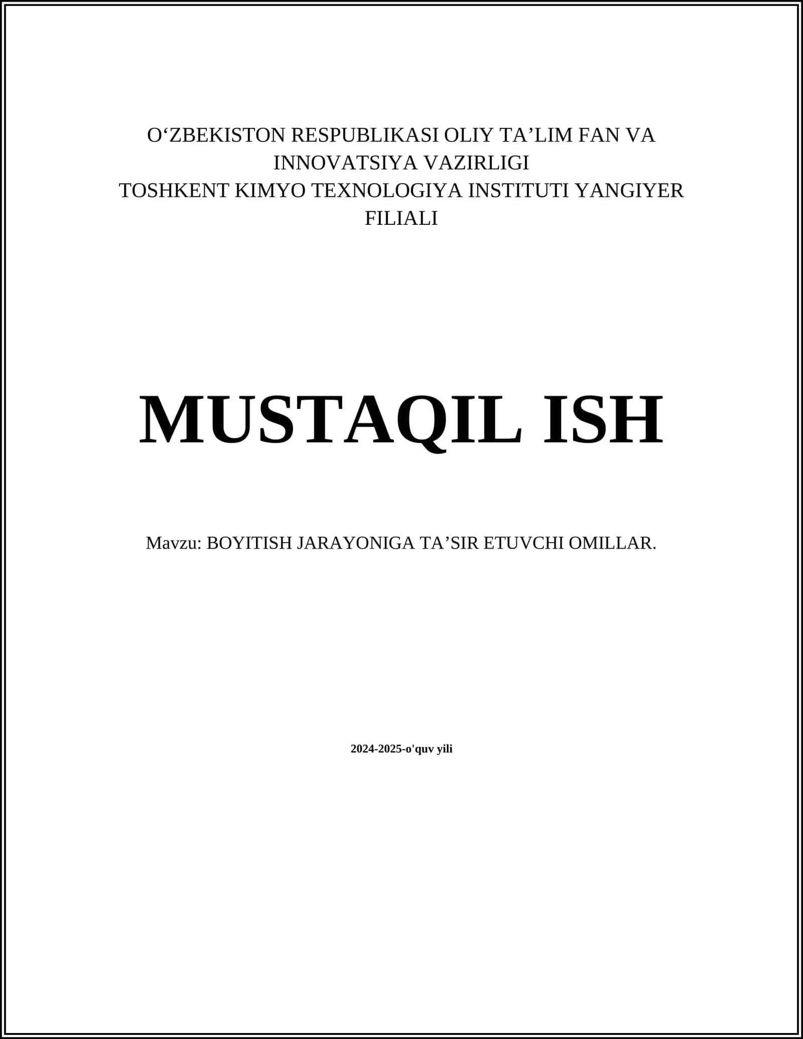 BOYITISH JARAYONIGA TA’SIR ETUVCHI OMILLAR 1
